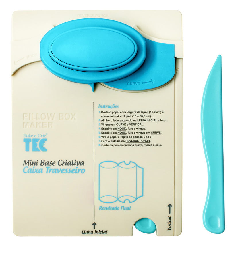 Furador Scrapbook Mini Base Criativa Caixa Travesseiro Toke e Crie - 17694 (MBC001)